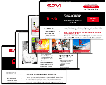 écrans site web SPVI 69400 Villefranche sur Saône