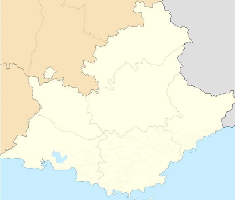 Carte région Sud