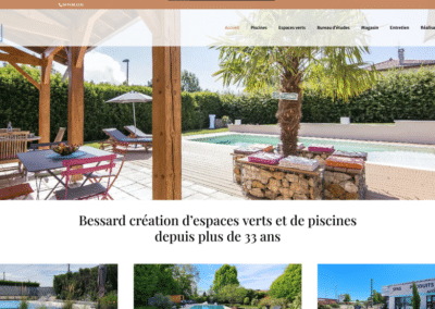 Création du site web de Bessard Piscines et Espaces Verts – 01330 Villars-les-Dombes