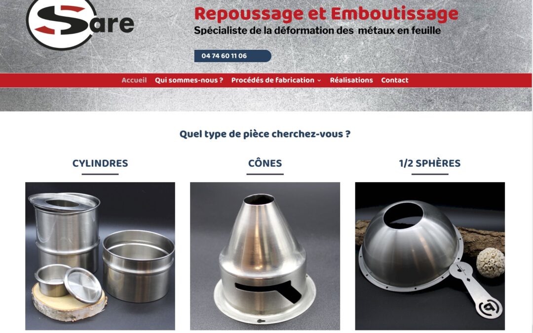 Refonte du site web de la société SARE