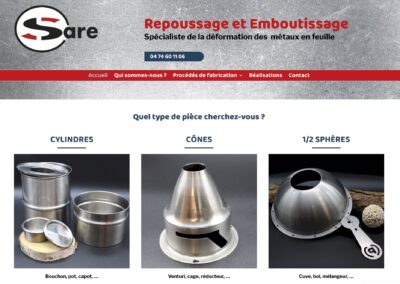 Refonte du site web de la société SARE