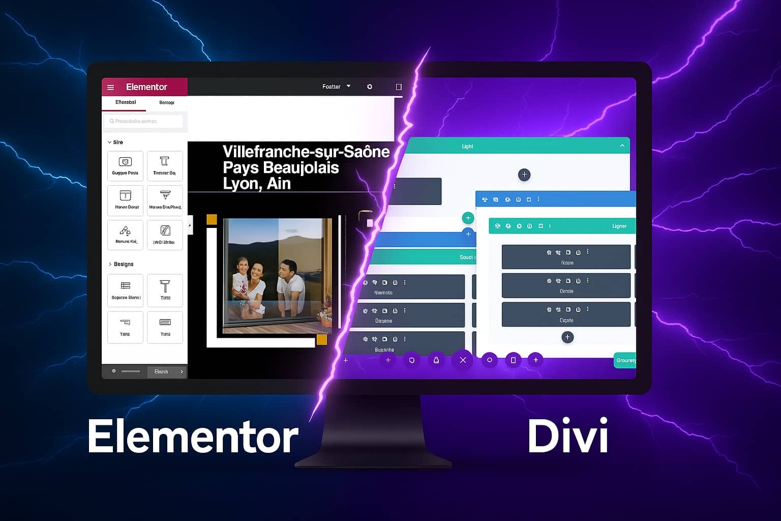 Bataille Divi vs Elementor